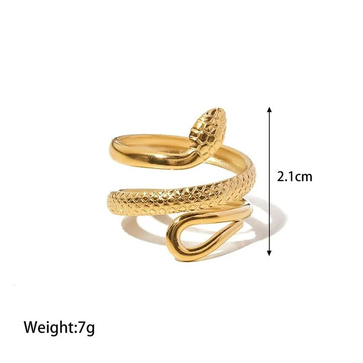 Stainless Steel Adjustable Snake Ring