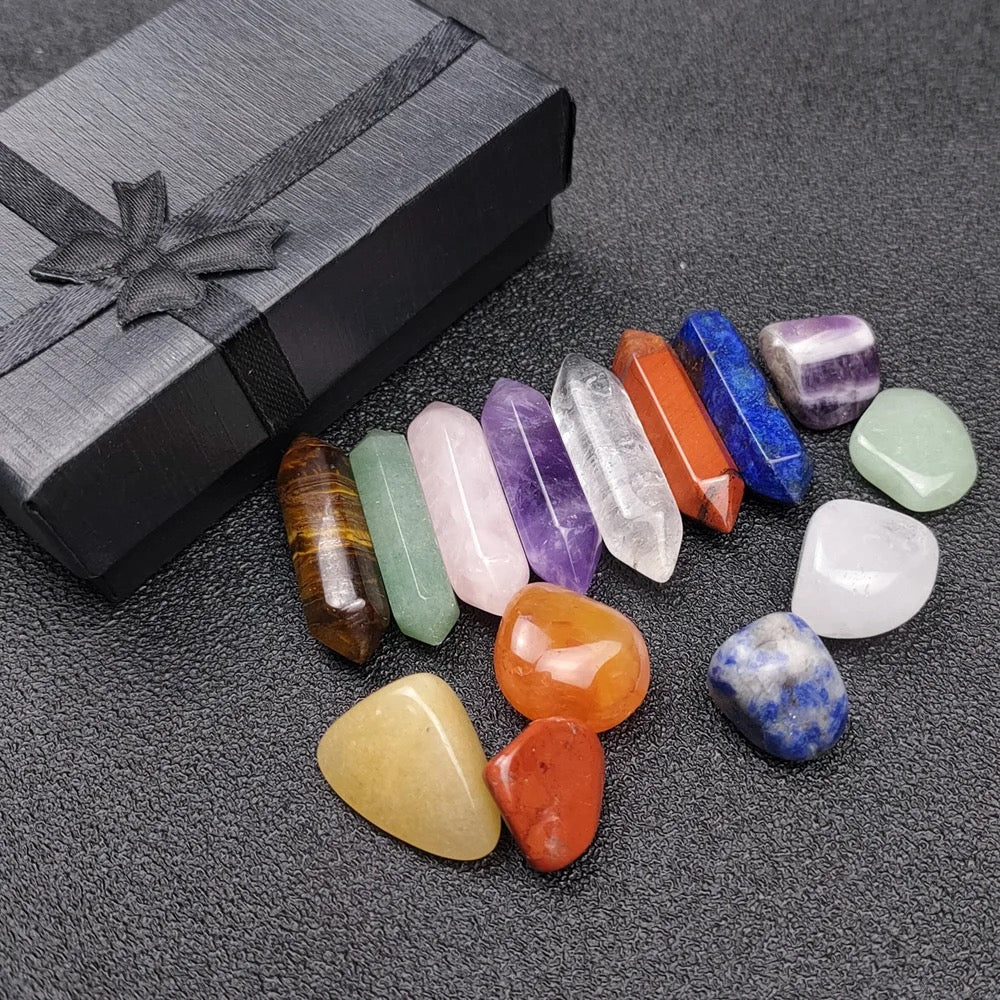 JD Gems 7 Chakra Natural Stone Crystals Gemstones