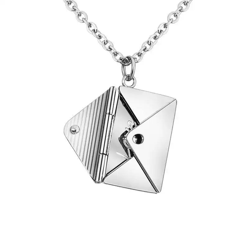 Stainless Steel “Love You” Note in Magnetic Envelope (Women’s)