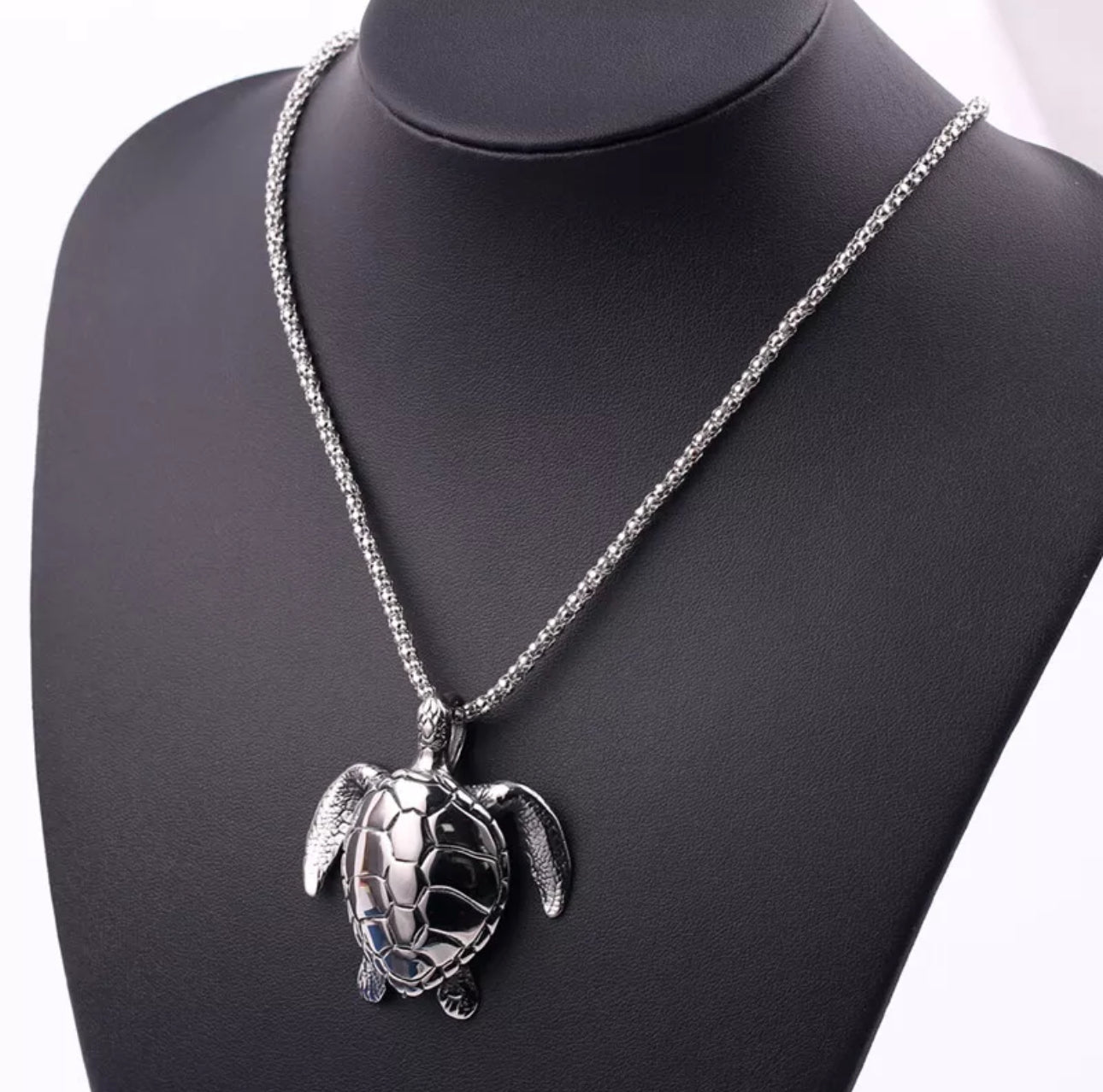 Stainless Steel Sea Turtle Necklace