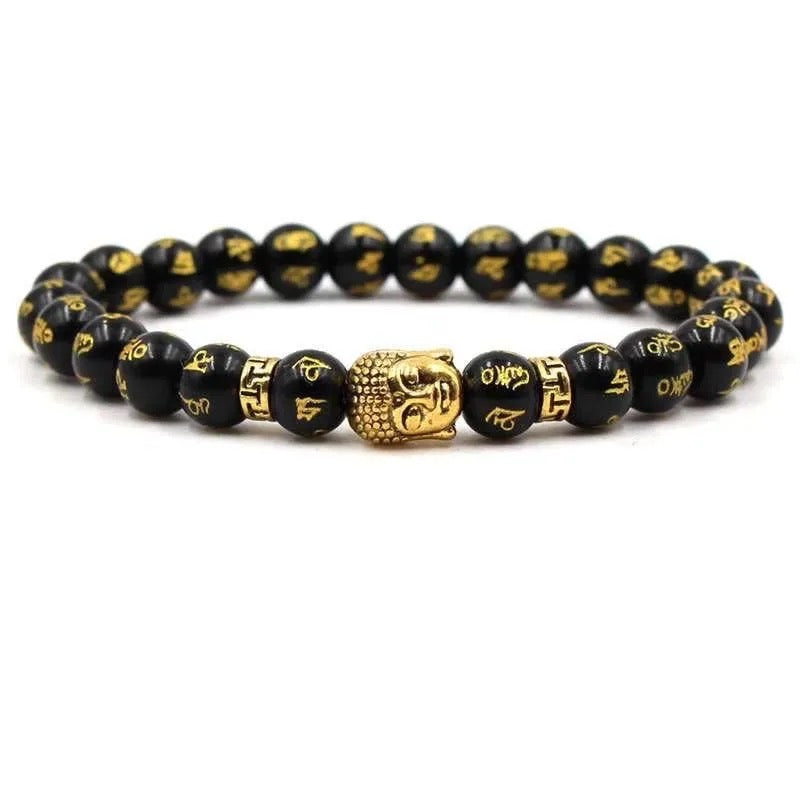 Buddha Feng Shui Mantra Bracelet (8MM)