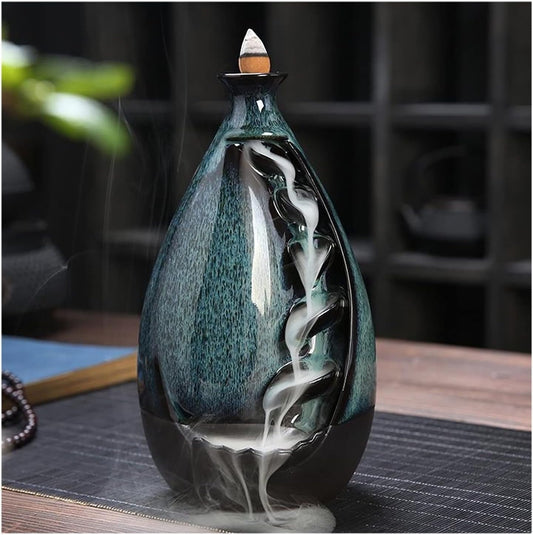 Back-Flow Incense Holder + 10 Free Incense Cones