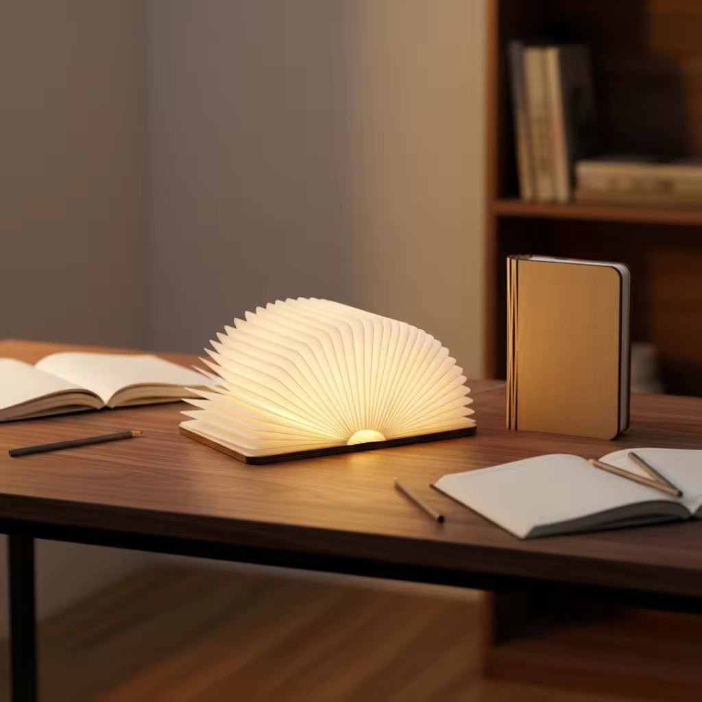 LumiFold 360° Foldable LED Magic Book Lamp