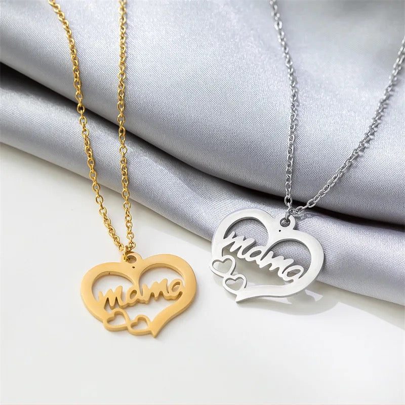 Stainless Steel ‘Mama’ Necklace