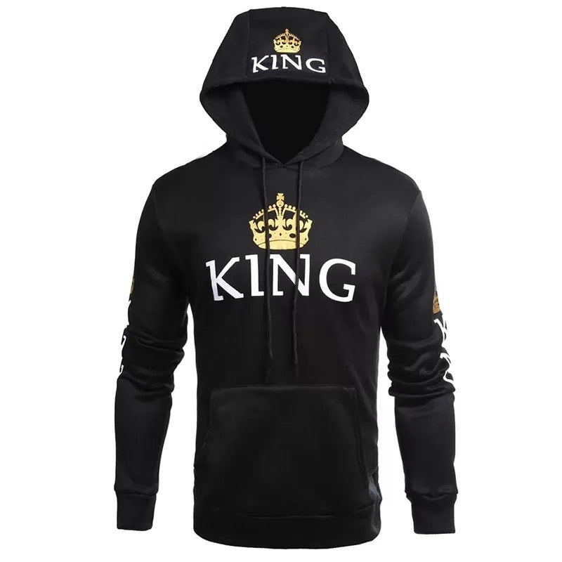 King and Queen Matching Couples Hoodies 1pc