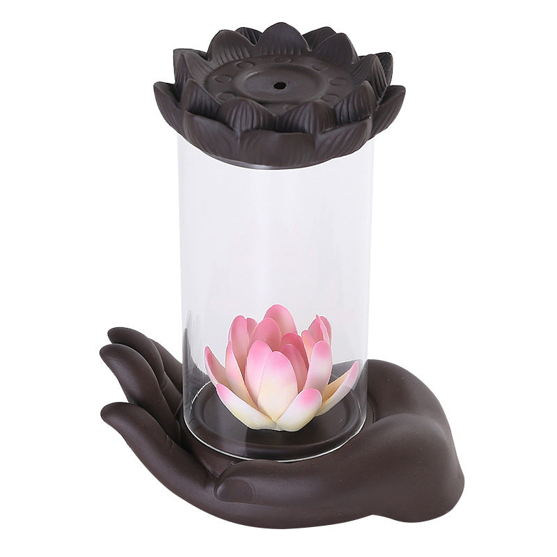 Wind-Proof BackFlow Incense Holder + 10 Free Incense Cones