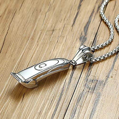 Stainless Steel Barber Haircut Shaver Necklace