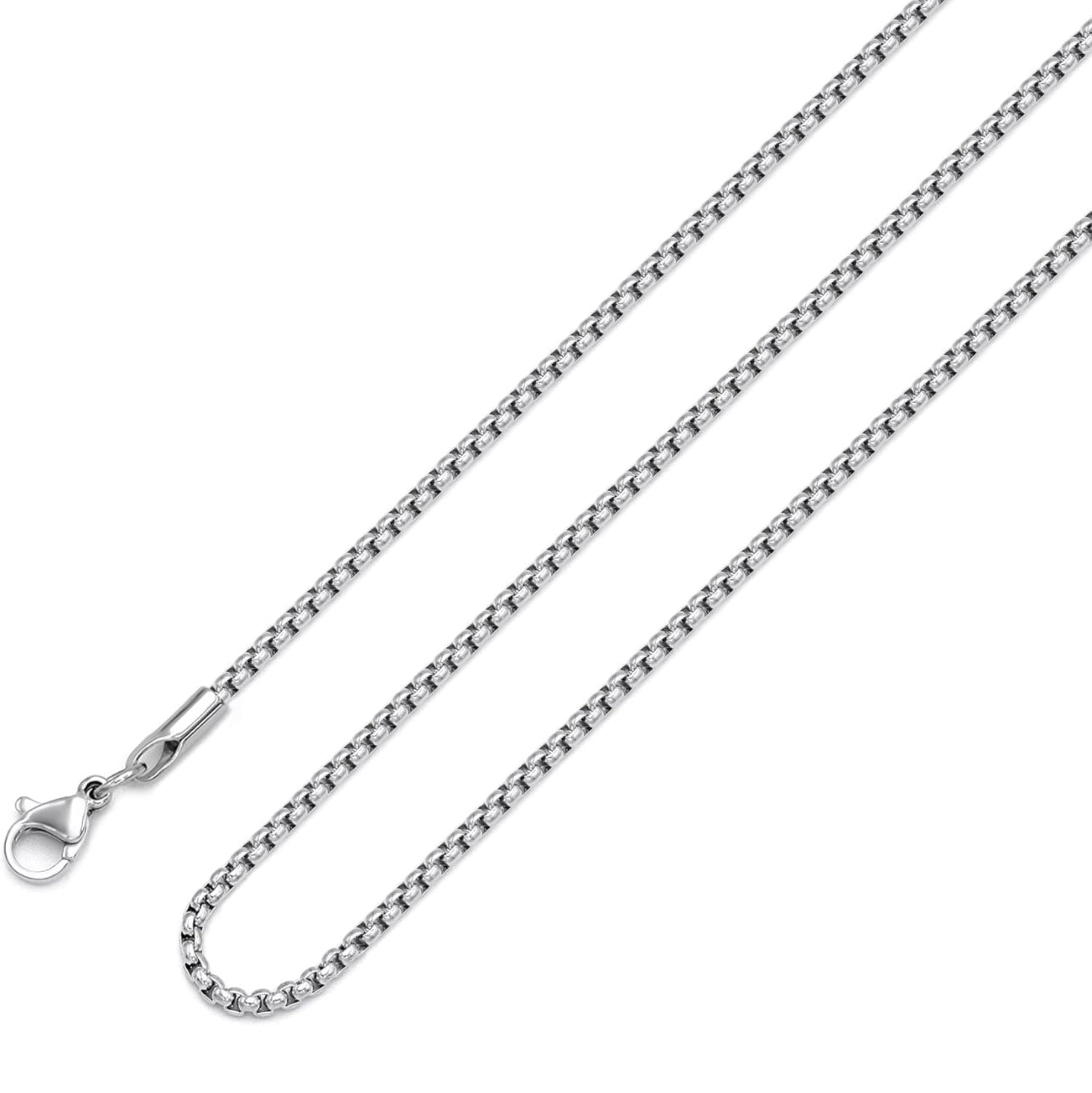 Stainless Steel Round Box Chain (3MM-60CM)