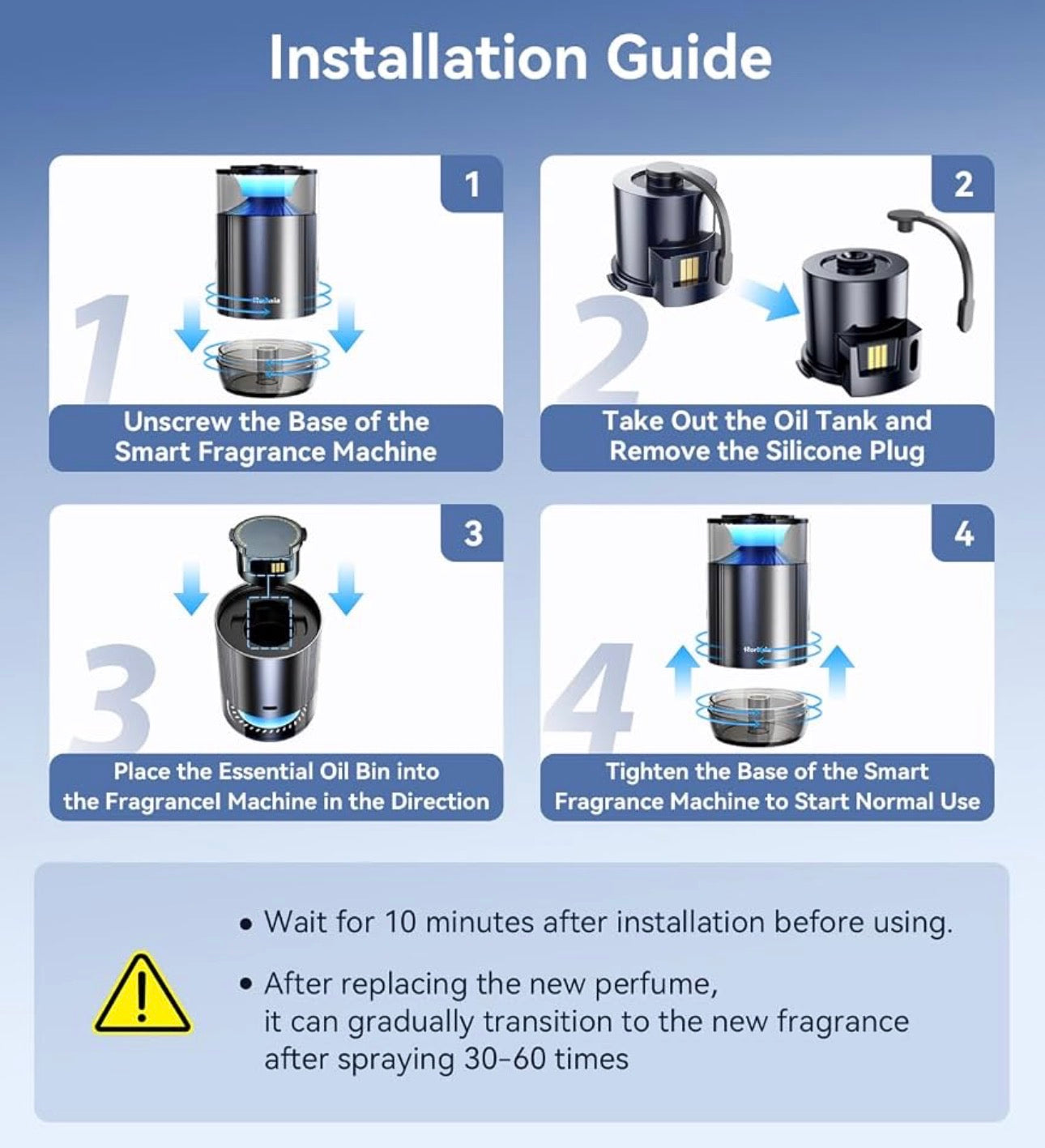 Smart Car Air Freshener & Aromatherapy Diffuser Refill Cartridge