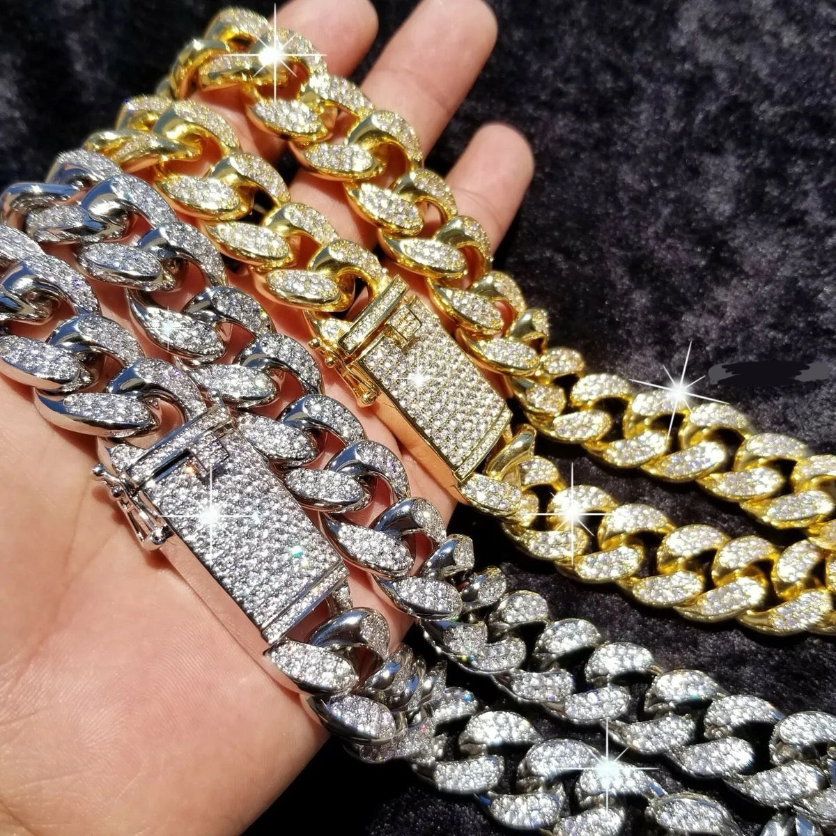 Miami Iced Cuban Links (Bracelets & Chains) 10mm