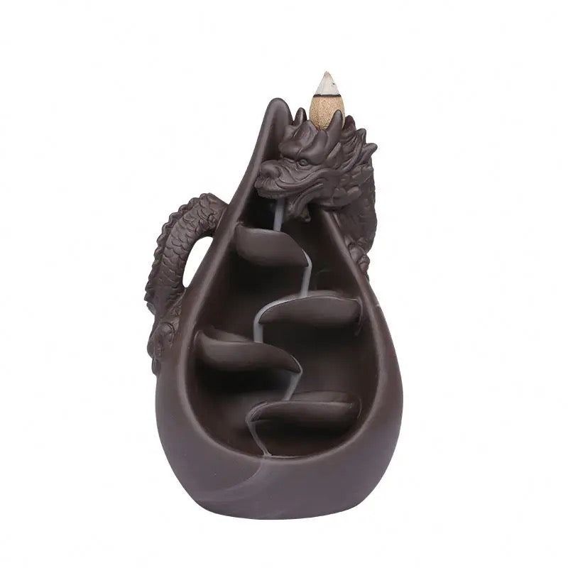 Dragon Incense Holder + 10 Free Back-Flow Incense Cones