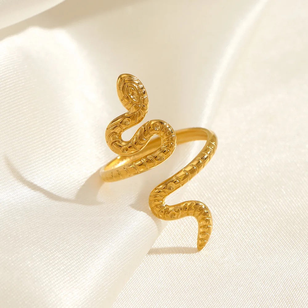 Stainless Steel Adjustable Snake Ring