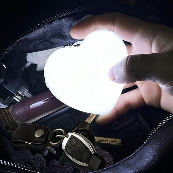 LED Heart Hand Bag Sensor Touch Lamp (USB Rechargeable)