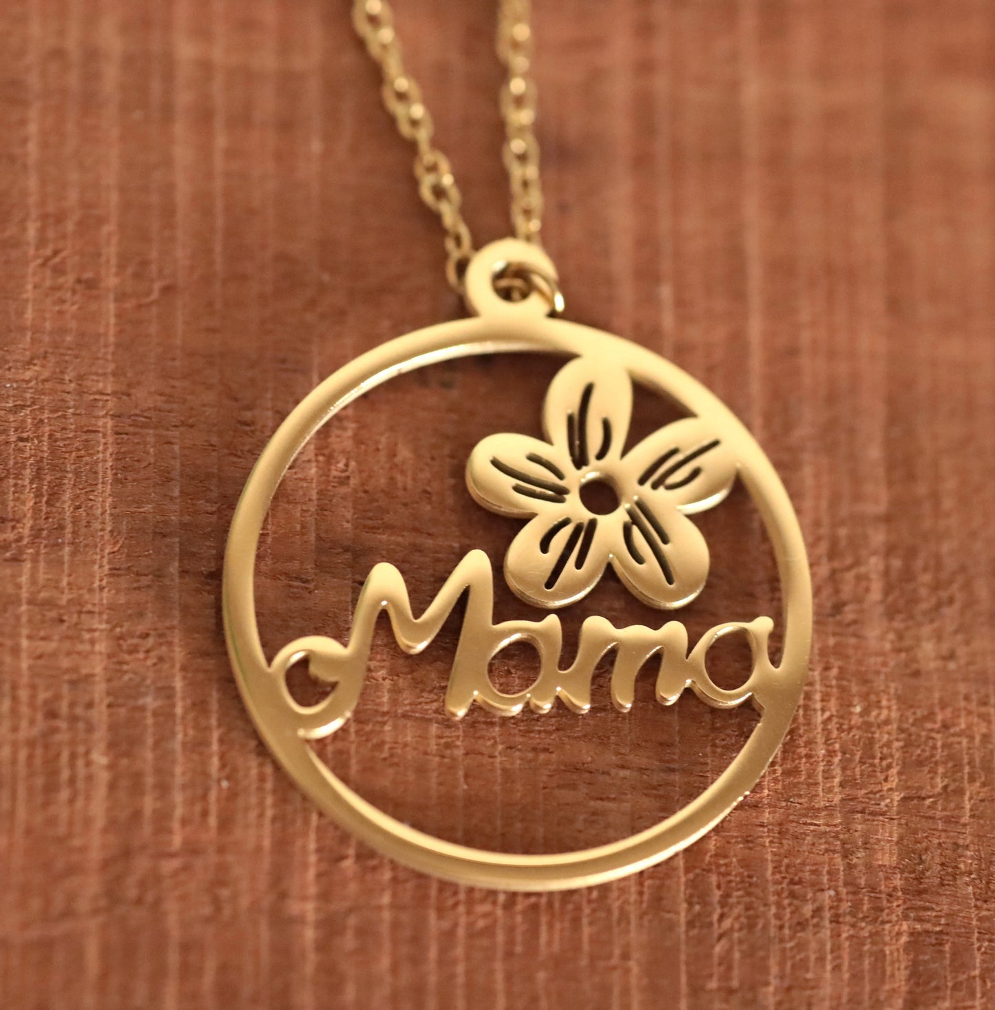 Stainless Steel ‘Mama’ Necklace