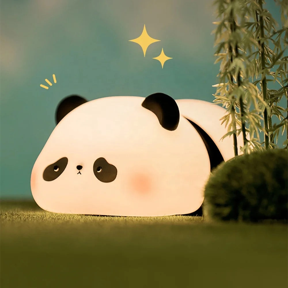 Adorable Squishy Silicone Animal Night Light (Panda Down)