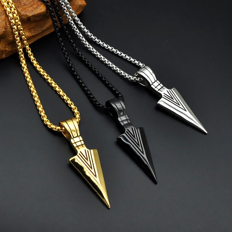 Stainless Steel Arrow Head Necklace