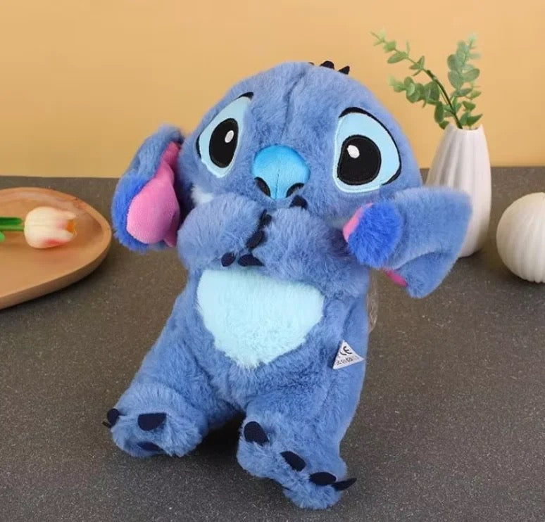 Stitch & Angel Breathing Plushie with Baby Music 🎵