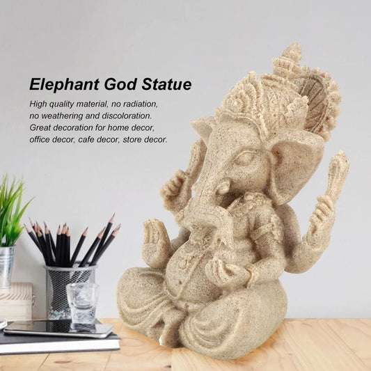 Mini Sand Stone & Resin Mix Lord Ganesh Murti