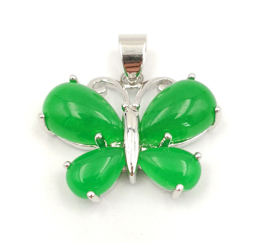 Natural Butterfly Jade Necklace