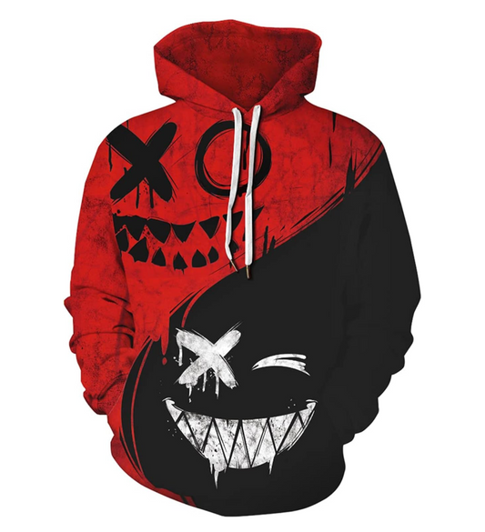 Ghost Face 3D Print Polyester Hoodie