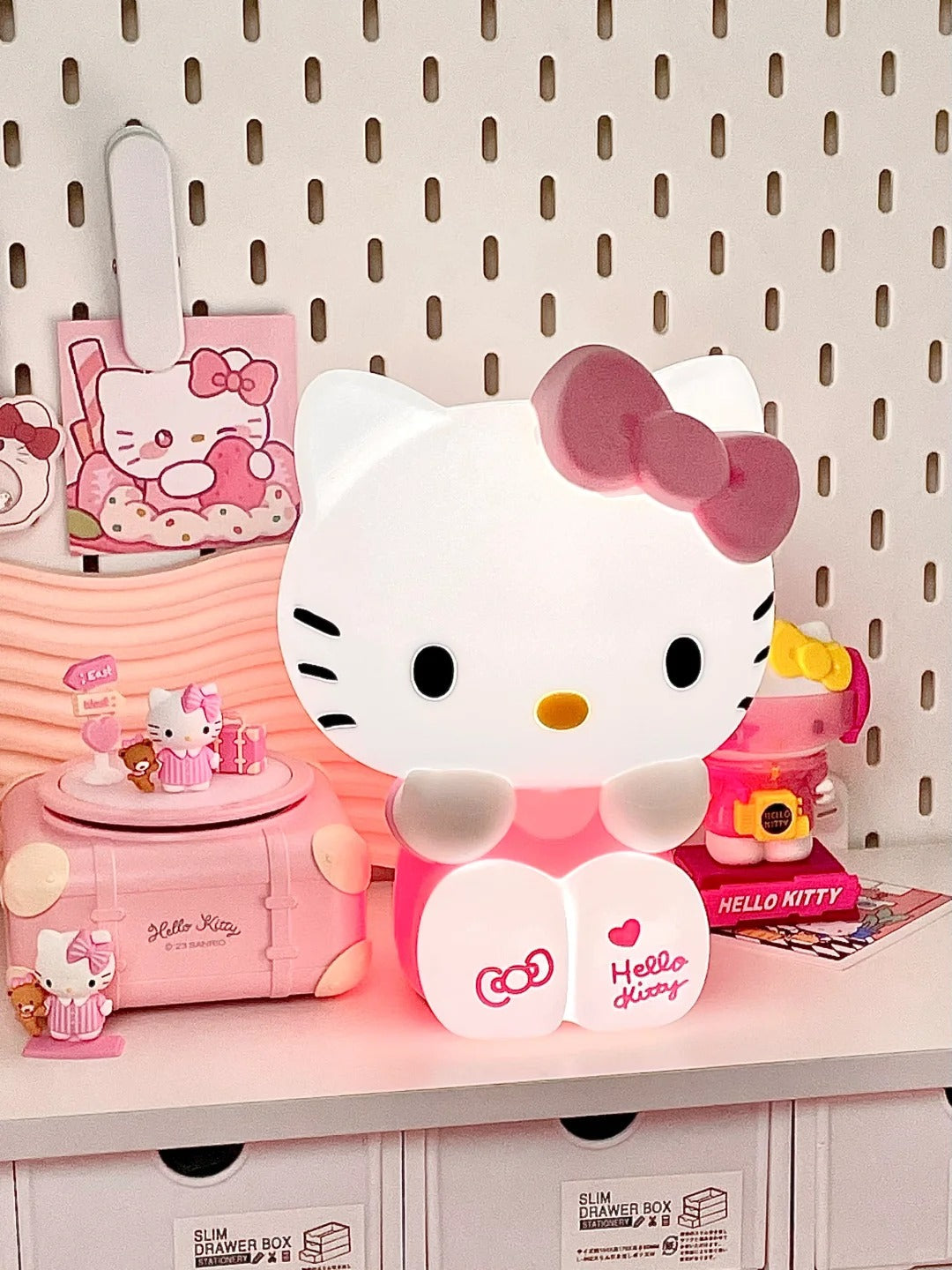 LIMITED EDITION- Large Hello Kitty Squishy Silicone Night Light + Remote