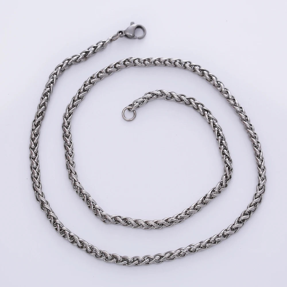 Stainless Steel 3mm Figaro Chain (24” - 60CM)