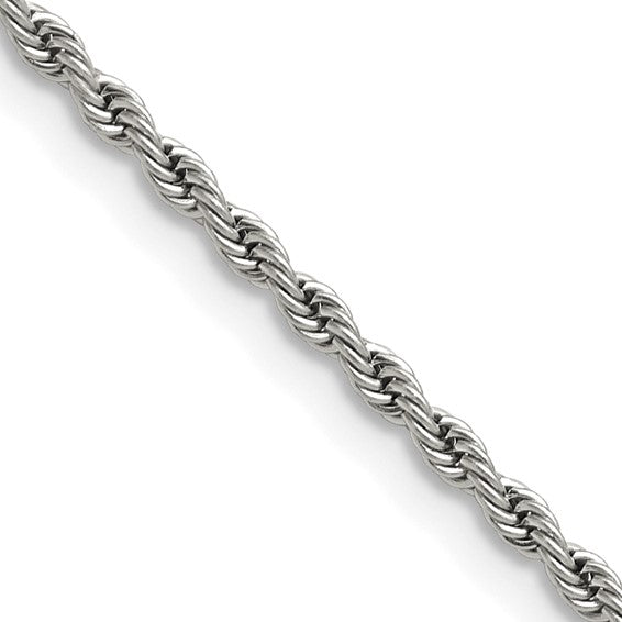 Stainless Steel Rope Chain 3MM (24” - 60CM)