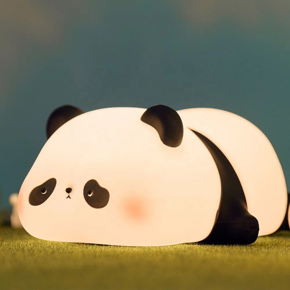 Adorable Squishy Silicone Animal Night Light (Panda Down)