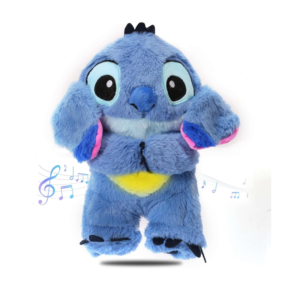 Stitch & Angel Breathing Plushie with Baby Music 🎵