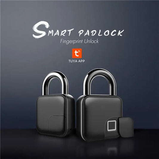 Smart Biometric Fingerprint Bluetooth Pad Lock with Free App