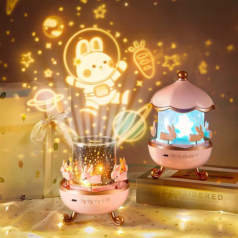 Films Projector Carousel Decoration Rotating Kindergarten LED Kids Bedroom Night Light
