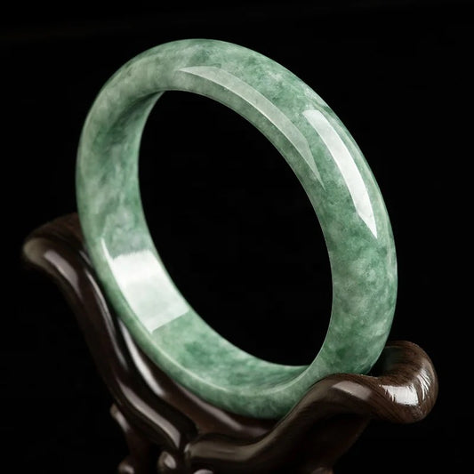 Light Green Solid Jade Bangles