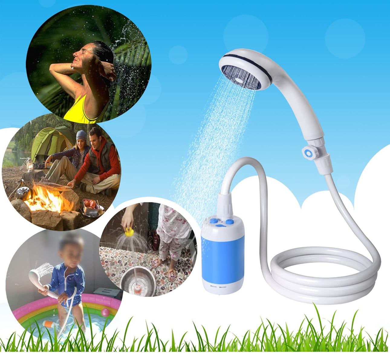 Portable Electric Shower Hose