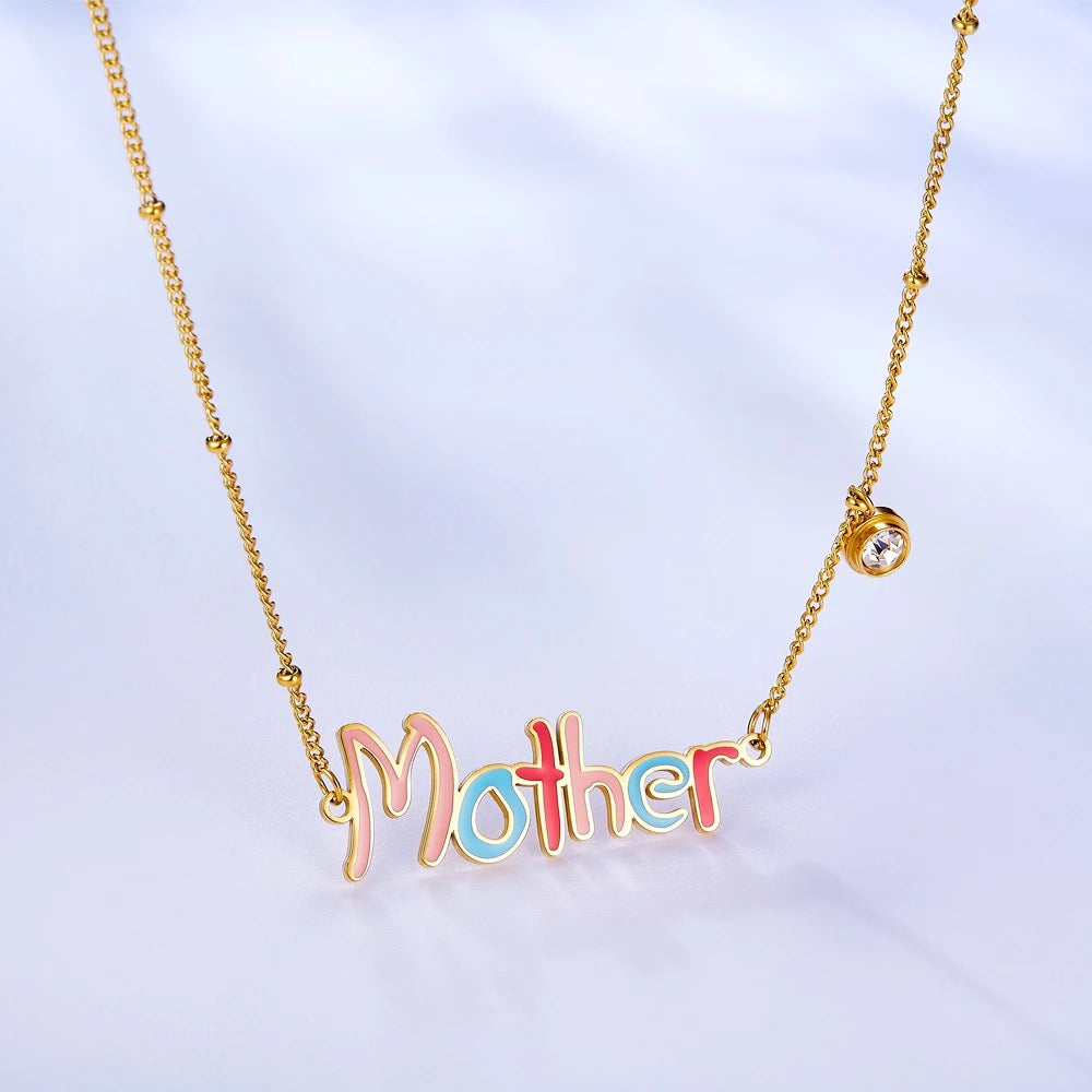 Stainless Steel ‘Mother’ Necklace