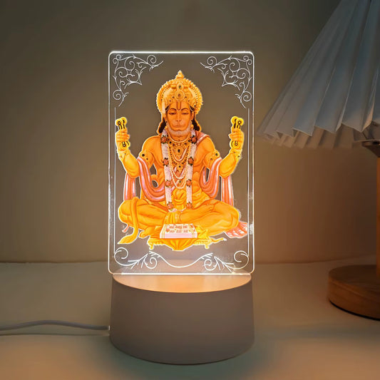 Hinduism/ Hindu Gods 3D Acrylic Night Lamp (Hanuman)