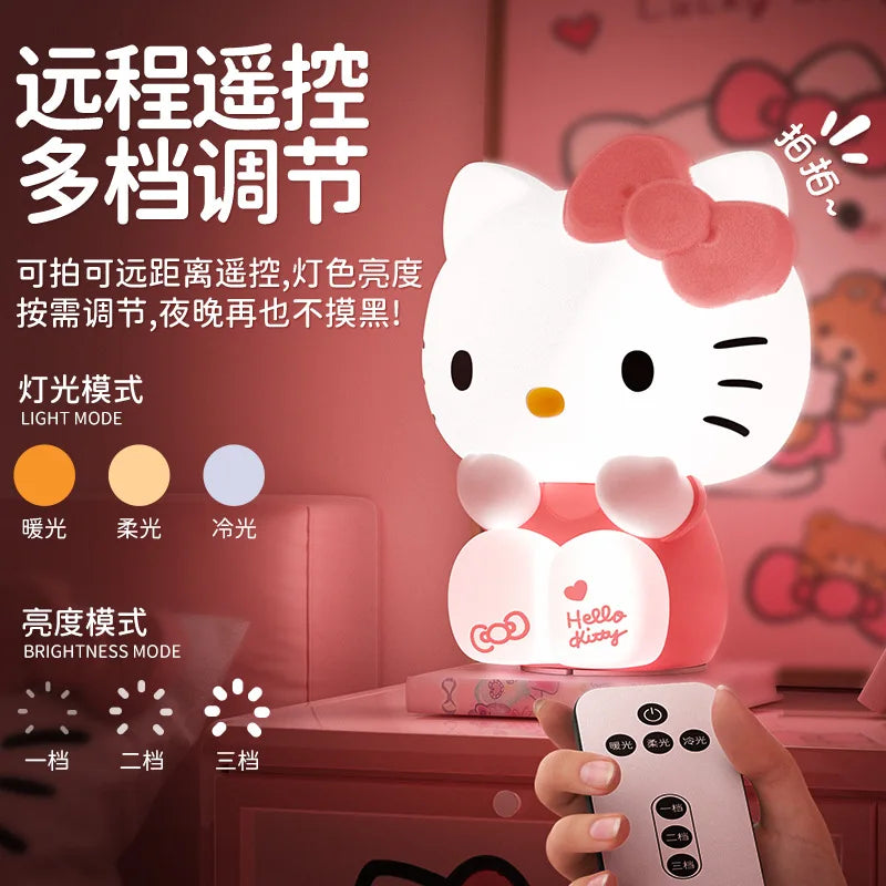 LIMITED EDITION- Large Hello Kitty Squishy Silicone Night Light + Remote