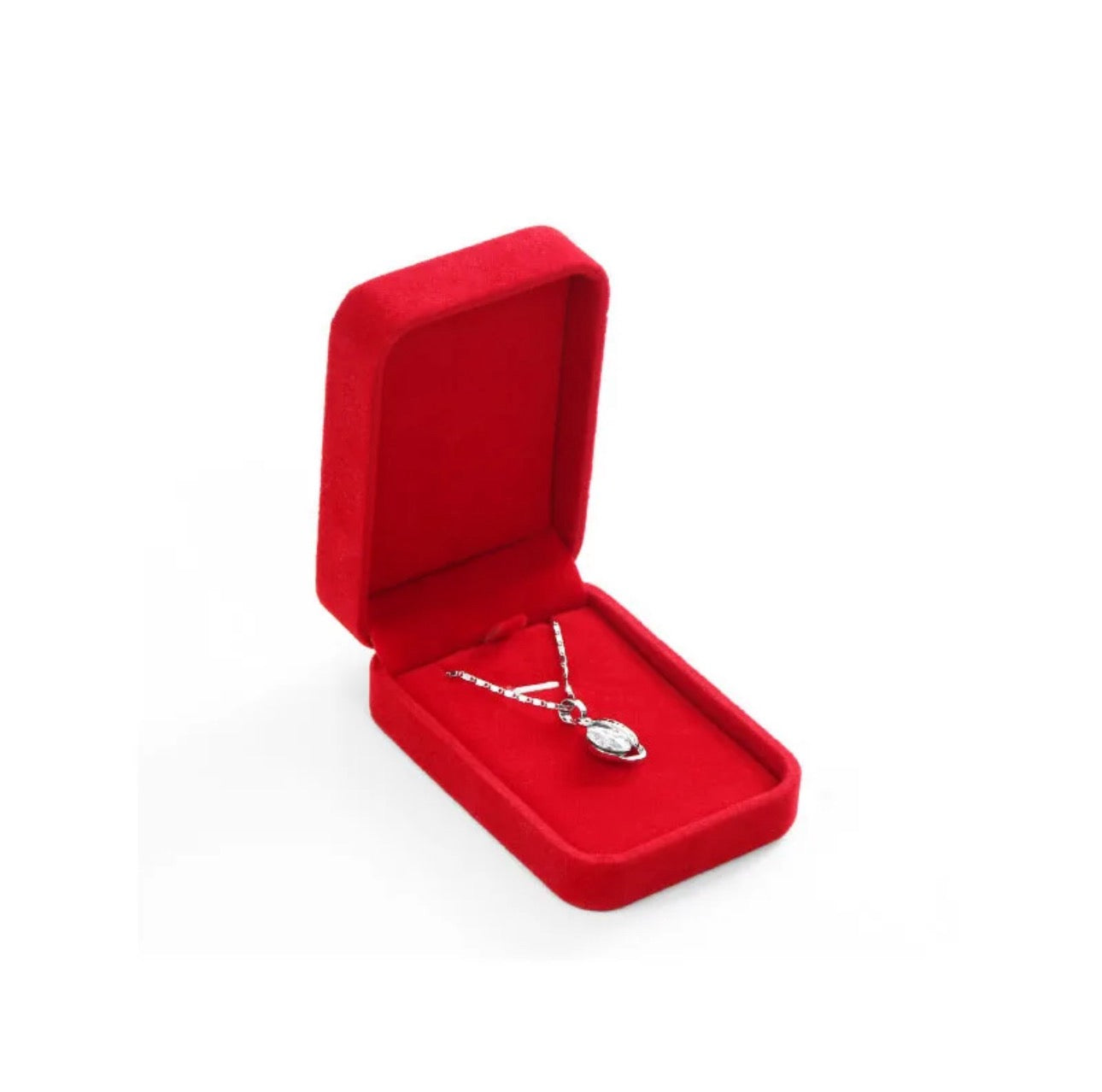 (Premium Packaging) High Quality Velvet Jewelry Set Box - Engagement Box