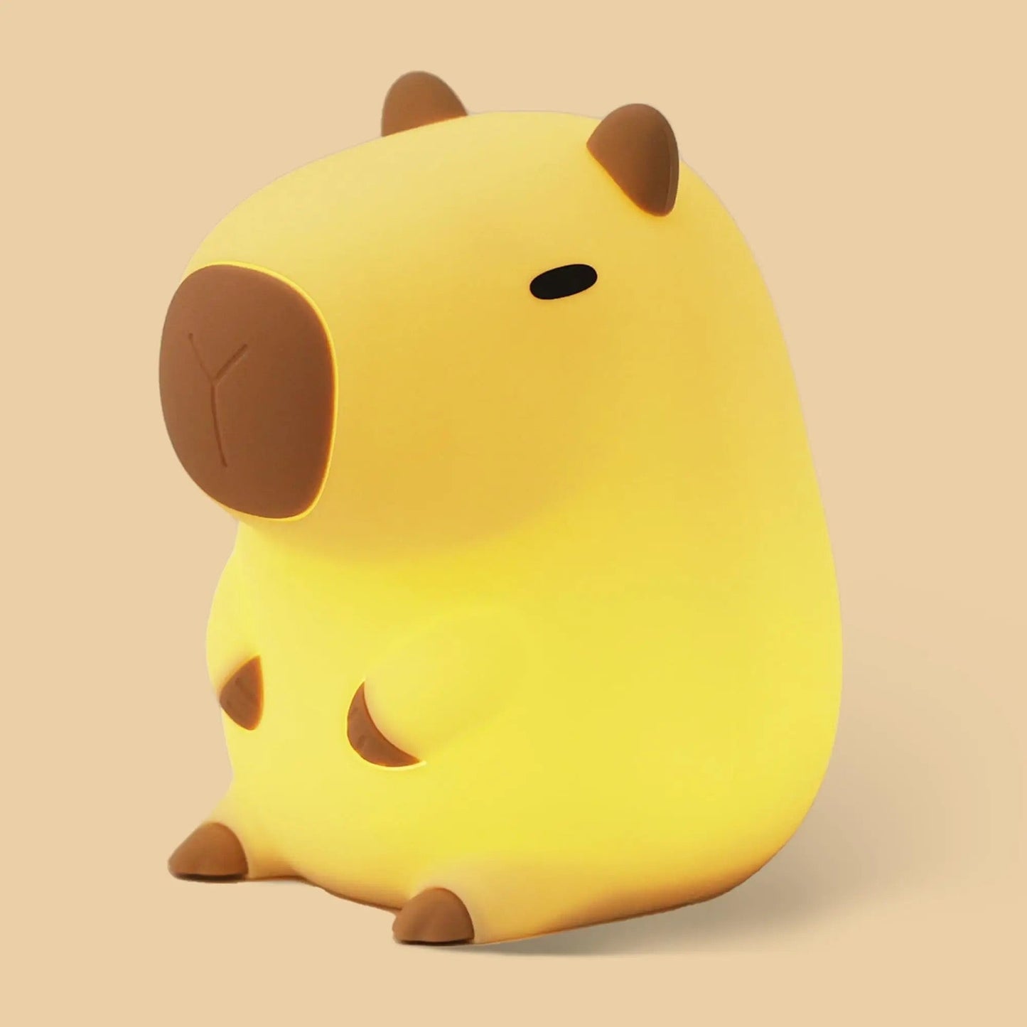 Adorable Squishy Silicone Animal Night Light (Capybara)