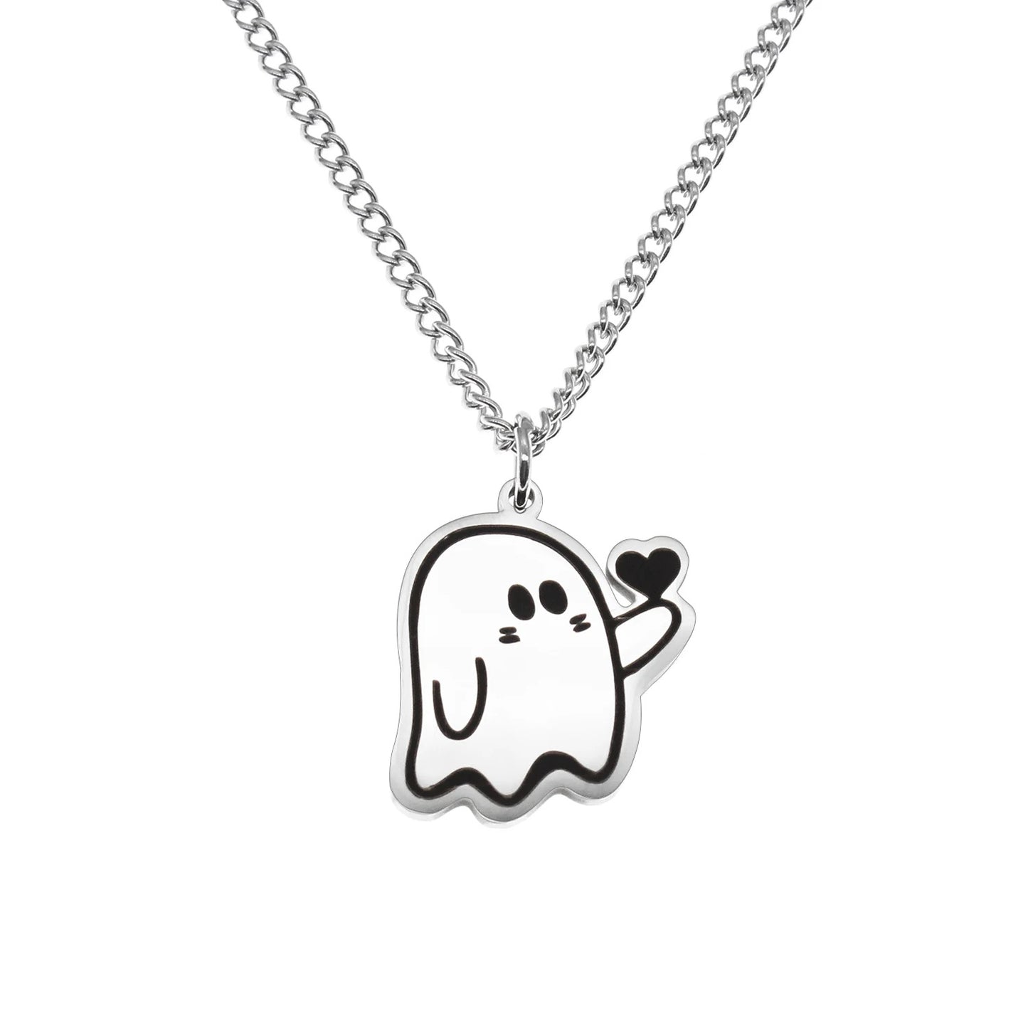 Stainless Steel Distance Couples Ghost Necklaces