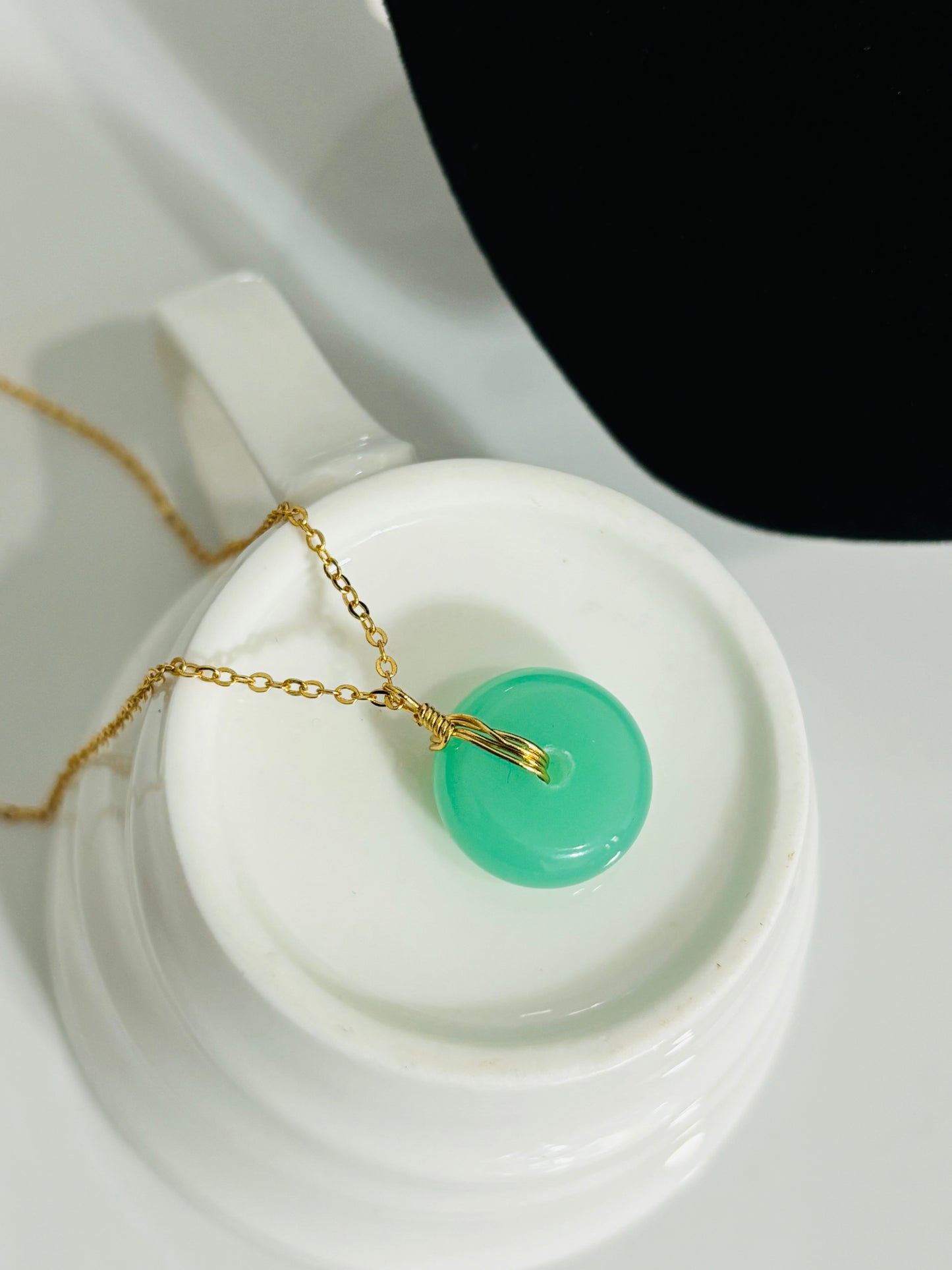 Jadeite Donut Necklace