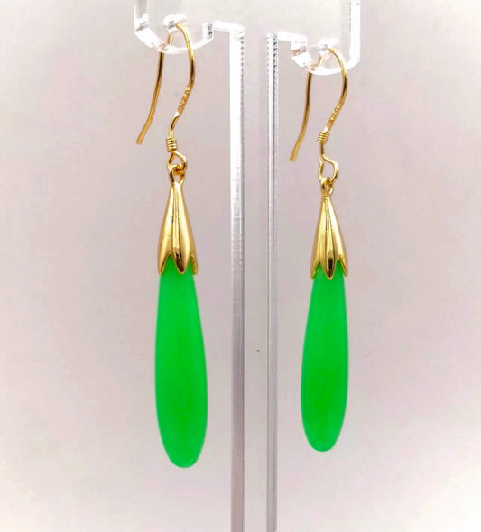 Jade Drop Earrings