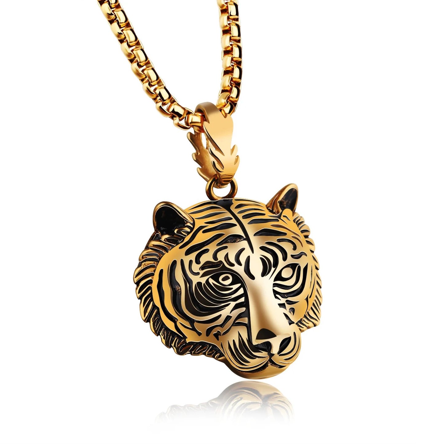 Stainless Steel Tiger King Necklace