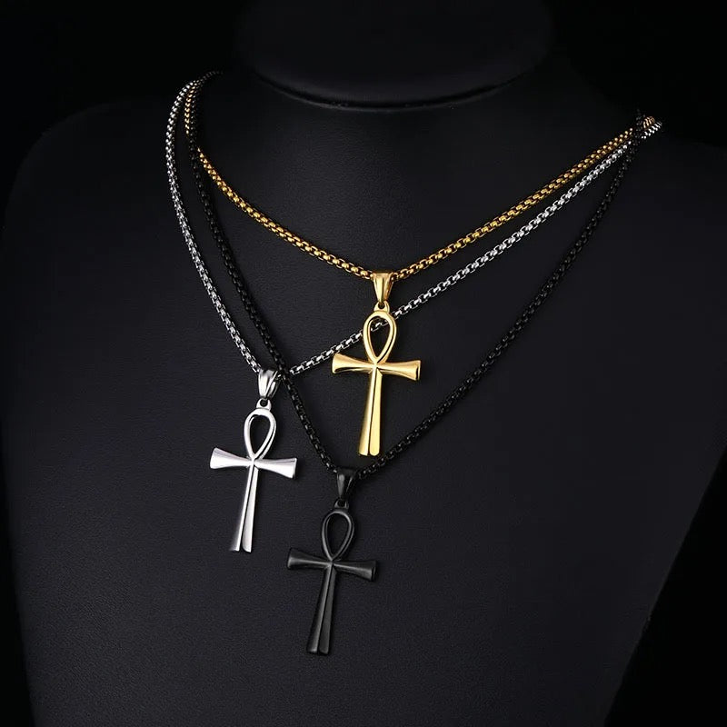 Stainless Steel Ankh Necklace