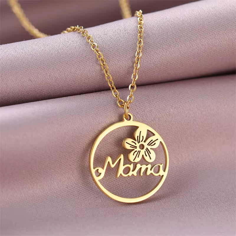 Stainless Steel ‘Mama’ Necklace