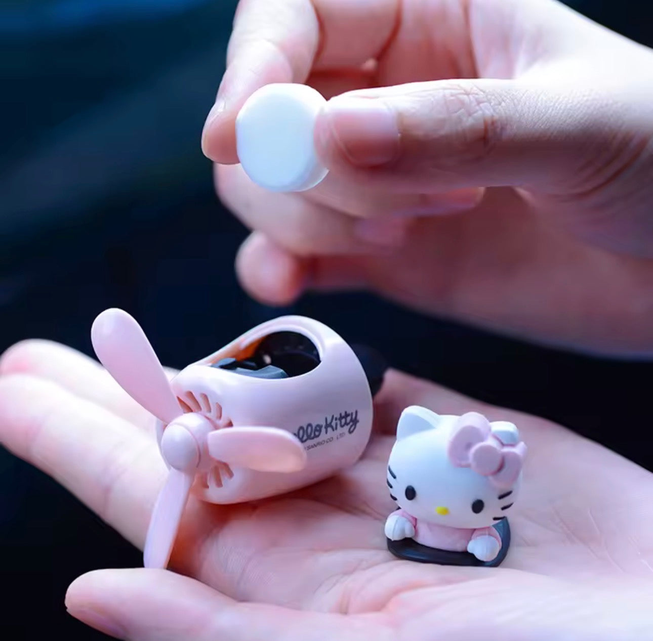 Hello kitty Rotating Blade Car Air Freshener