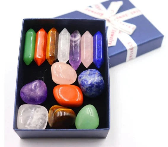 JD Gems 7 Chakra Natural Stone Crystals Gemstones