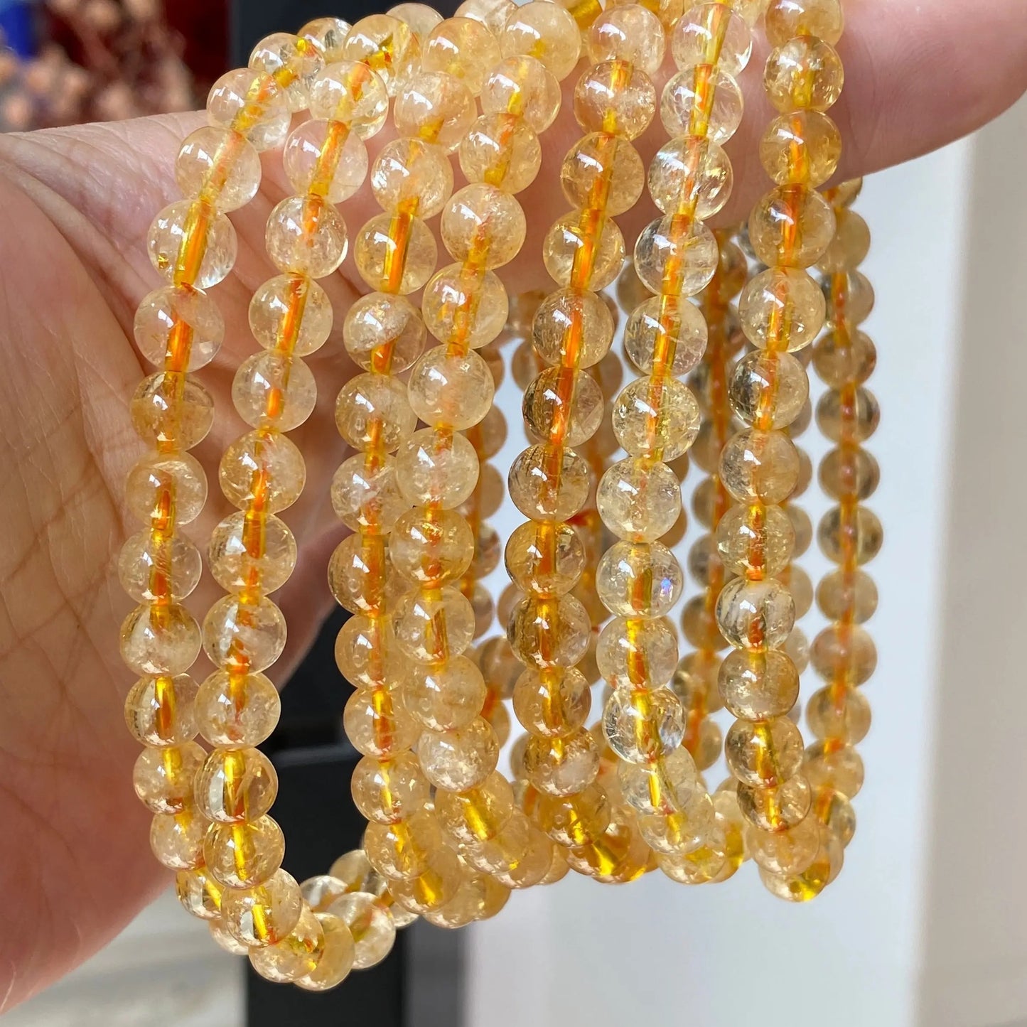 Natural Grade A Citrine Bracelet (8MM)