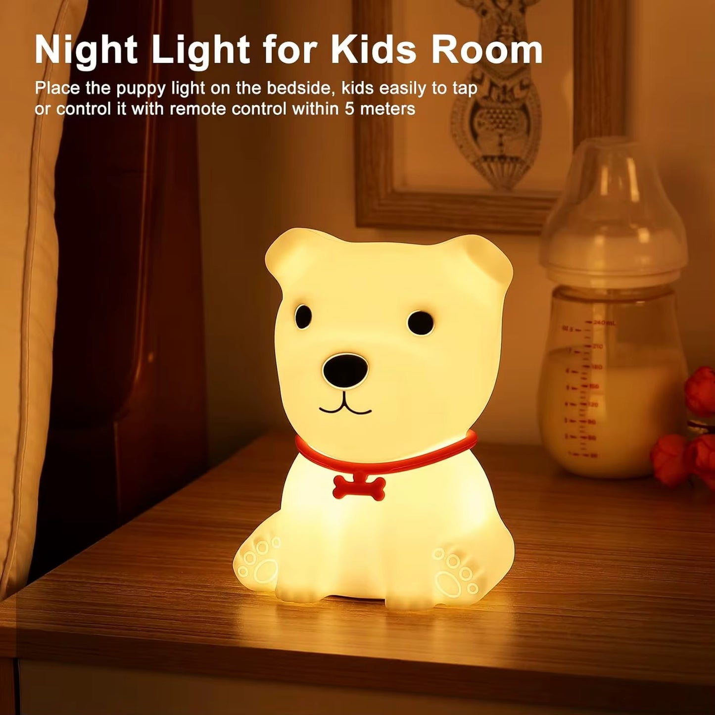 Adorable Squishy Silicone Animal Night Light (Doggy)
