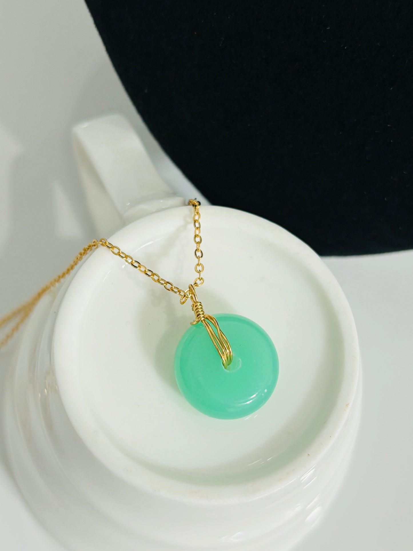 Jadeite Donut Necklace