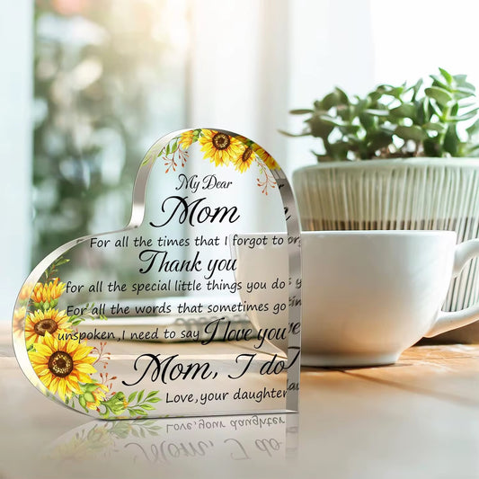 Mother’s Love Gift 3D Acrylic Mini Plaque